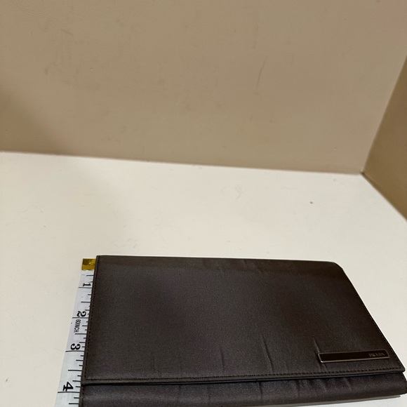 Prada Grey Nylon/Leather Sport Ligne Long Wallet - Picture 8 of 9